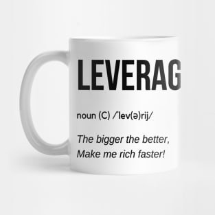 Leverage Definition (Black) Mug